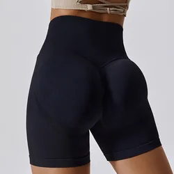 New Women seamless yoga yoga leggings for women breathable hip-high waist fitness pants tight running sports shorts