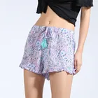 New Arrival Personality Printed Drawstring Loose High Waist Women's Shorts Fancy Home Casual Shorts