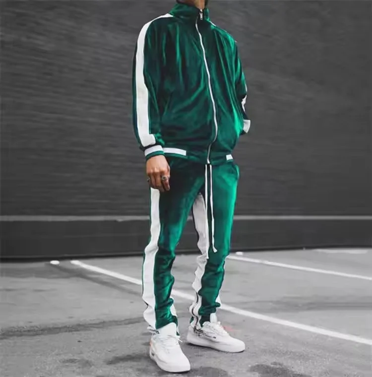 Men's Casual Tracksuits Long Sleeve Jogging Suits Sweatsuit Sets Track Jackets and Pants 2 Piece Outfit