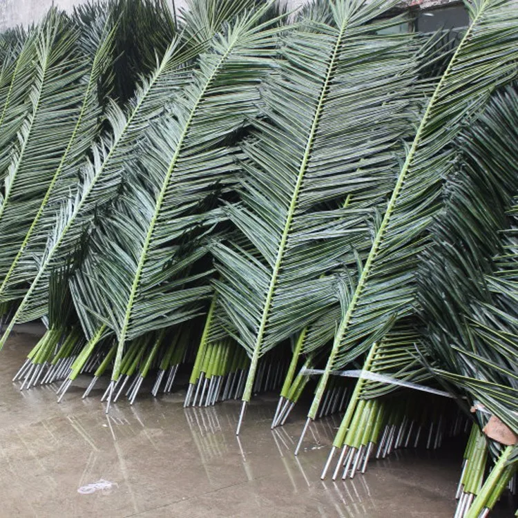 Outdoor Uv Proof Tropical Artificial Fake Dried Coconut Palm Branches