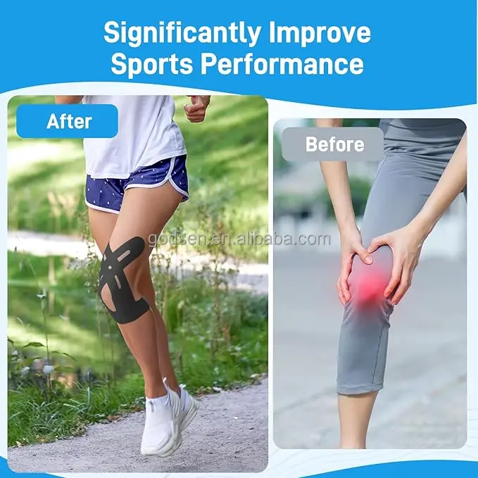 2025 Hot Selling Rodilleras Easy to Use Sport Protect Tape Muscle Knee Tape