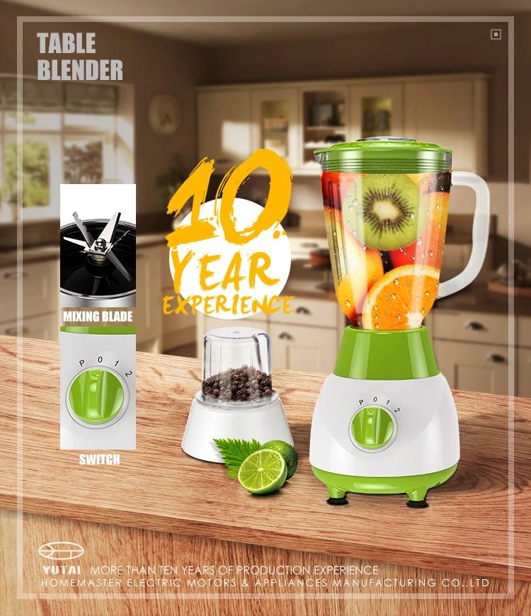 Liquidificador de alimentos automático de plástico industrial ecológico com garantia comercial para café