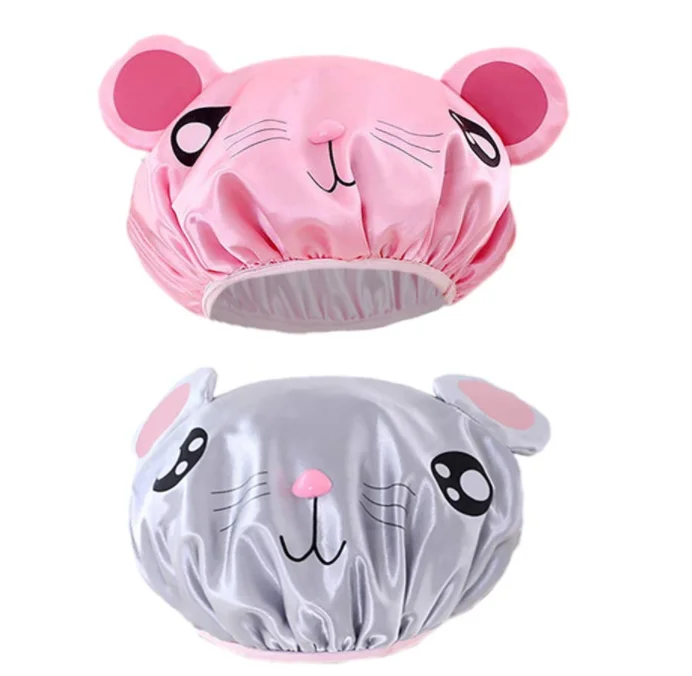 Cute Kids Shower Cap Funny Cartoon Shower Bath Hair Waterproof Caps For  Boys And Girls - Buy Cartoon Bath Caps,Kids Waterproof Hats,Kids Shower Caps  Product on 