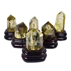 Citrine Citrine Natural Citrine Wand Meditation Energy Hexagonal Points Tumbled Stone Healing Crystal Wand