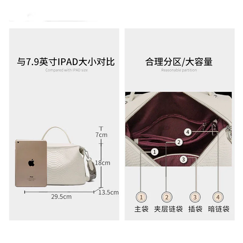 New Fashion Luxury Crossbody Designer Handbags Real Cow Leather Handbag Women's Famous Brands Cowhide Women Bags For Girls Bag