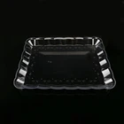 Food Tray Food Disposable Tray Chinese Manufacturers Stackabl Long Clear Plastic Disposable Vegetable Food Tray