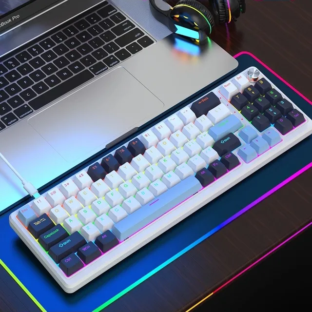 K78 wired small batch customization 75% 60 percent keys TKL hot swap ergonomics RGB computer gamer gaming mechanical keyboard