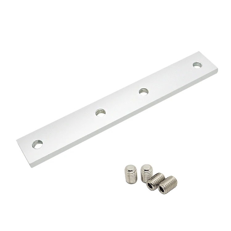 65/85/105 Flexible Chain Aluminum Profile Dedicated Conveyor Beam Guide Rail Straight Connector, Extension Fixing Accessory supplier