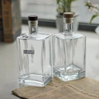 Bottle Bottles Extra Flint Glass 750ml Gin Bottle Spirits Vodka Bottles For Liquor