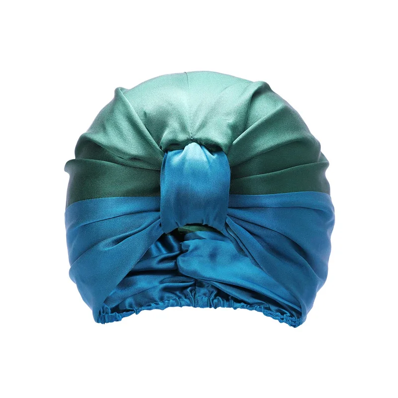 19/22/25momme 100% Mulberry Silk lined beanie Double Layer customised bonnets silk pillow case and bonnet set