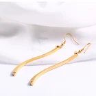 Gold Stud Earrings Earrings Stick Earring Stainless Steel 18K Gold Long Stick Stud Earrings