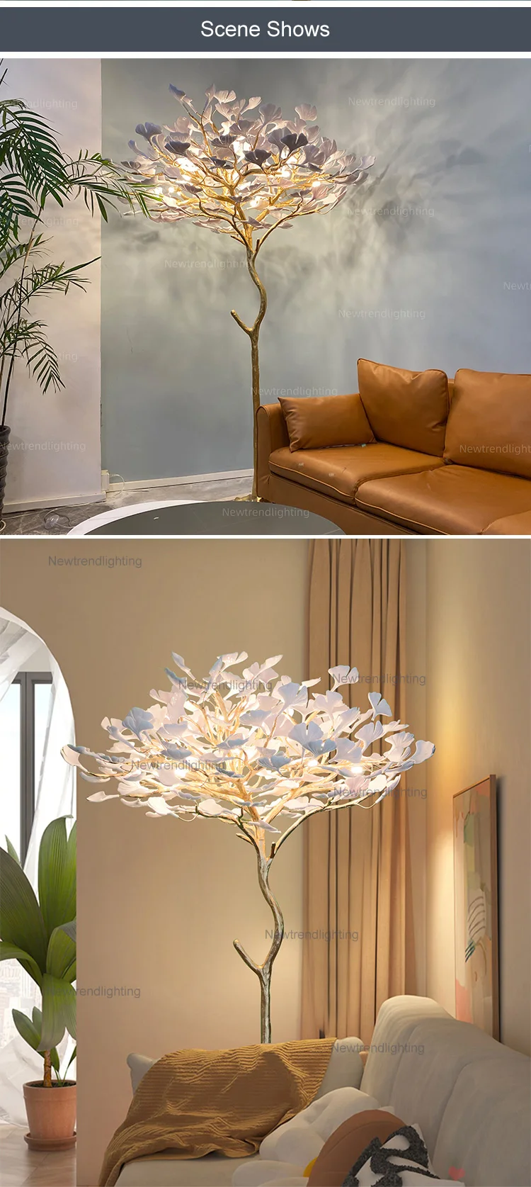 lc f 088 new product custom project indoor decoration fixture hotel villa home shop ceramics plastic glass led floor lamp -5