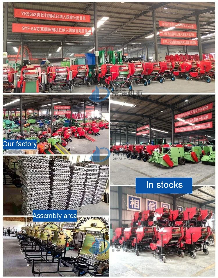 Combined Corn Silage Baler And Wrapper Machine Rice Husk Strip Baler