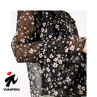 Fabric Latest Design 50D Printed Chiffon Fabric Tropical Print Fabric For Summer Dress