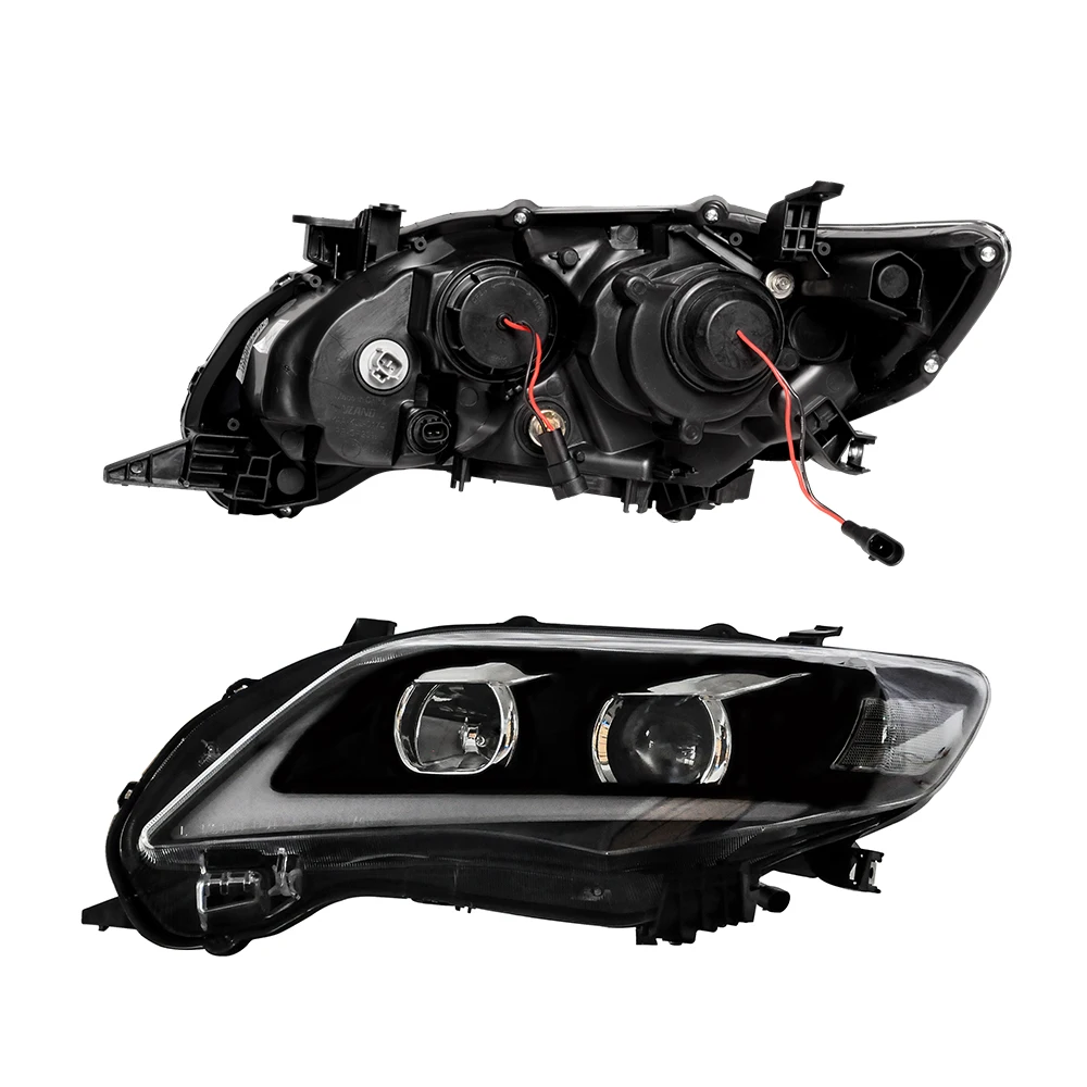 product led headlight replacement assembly car headlights auto headlights car led headlight fit for toyota corolla 2011 2012 2013-5