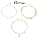 Bracelet Jewelry Hot Sale 3pcs/Set Boho Bracelet Jewelry Letter F Pendant Bracelet Bangle For Baby Girls