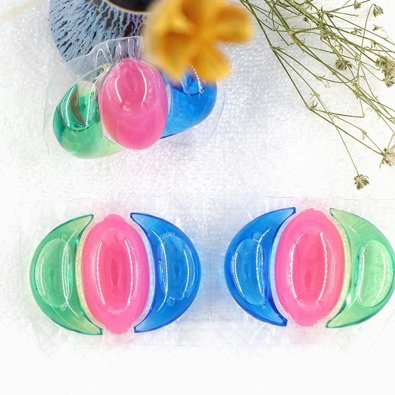 Hot selling 3 in 1 laundry detergent capsules Clothes Washing Capsules with Long lasting fragrance microcapsules