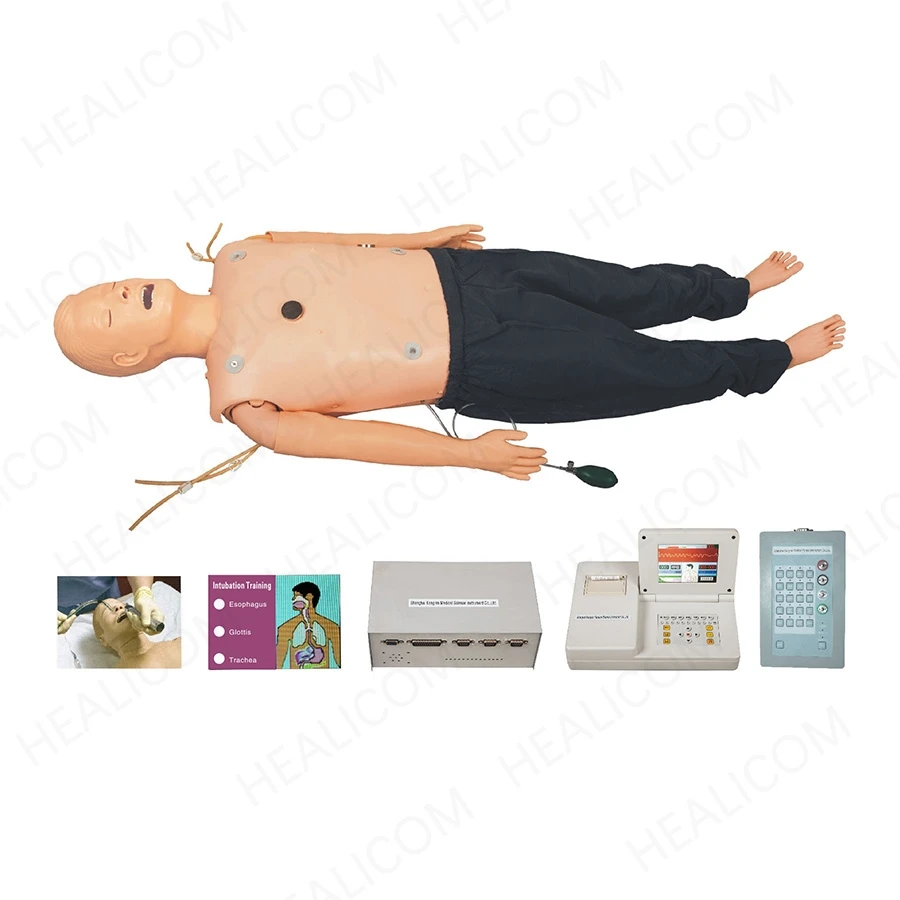 Best Price High-Fidelity Smart Defibrillation and Airway Management Training CPR Manikin ACLS Manikin supplier