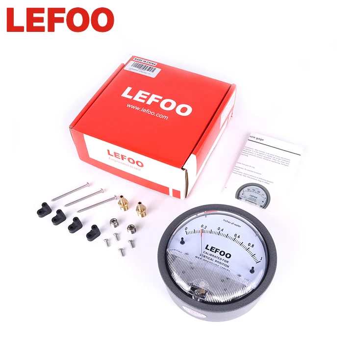 Lefoo Pa Manometer Differential Pressure Gauge Air Differential