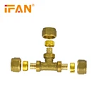 Brass Brass Pipe Fitting Ifan 16*1/2 20*1/2 25*3/4 Pex Pipe Fitting Brass Compression Fitting For Pe Pipe Pex-al-pex