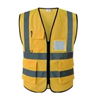Safety Worker Economical Custom Design Popular Product Airport Pocket Safety Vest For Worker