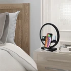 Charger Charger Wireless 4 In 1 Led Light Lamp Universal Wireless Charger Desk Charging Holder Stand Phone Dock