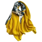 And Scarf Women's Korean Style Cotton And Linen Skin-friendly Long Spring And Autumn Travel Shawl Beach Towel Warm Scarf