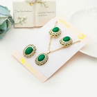 Necklace Factory Manufacture Various Women Jewelry Necklace Earrings Ring Set