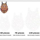 3d Wooden Puzzles Educational A4 Size Unique Animal Shape Jigsaw 3D Wooden Puzzle For Games