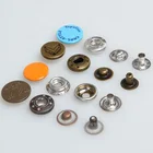Snap Button Snap Metal Button Custom 15mm Cap Plastic Hidden Brass Press Stud Metal Spring Snap Button