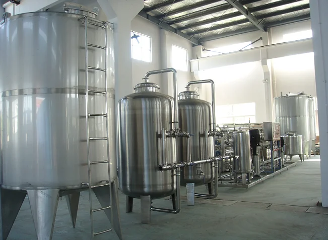 6TPH 7,9 кВт SS304 Танки Соленая вода Водопровод с обратным осмосом 1