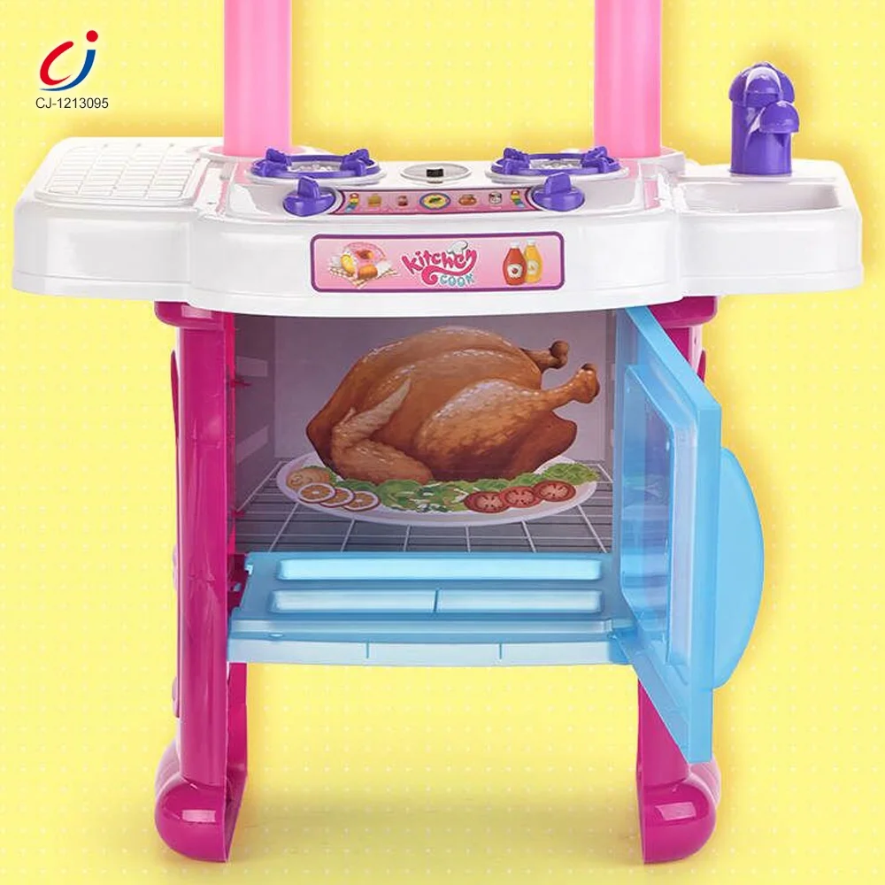 Juguetes de cocina ninos kids cooking set deluxe cookhouse toys electronic light and water kitchen game