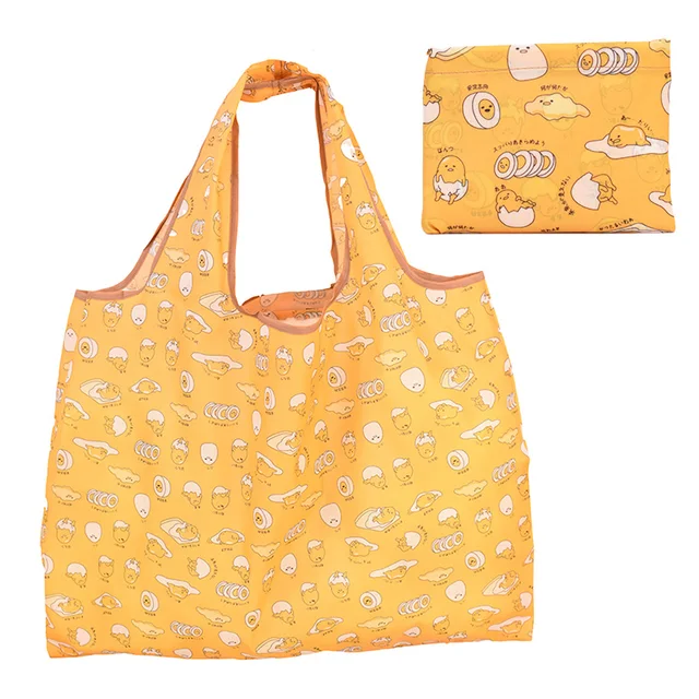 2024 Folding Shopping Bag Cartoon Wholesale Reusable Folding Shopping Bag Custom logo