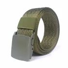 Newest Style Black Men's Military Tactical Web Belt Canvas Webbing Plastic Buckle In Stock