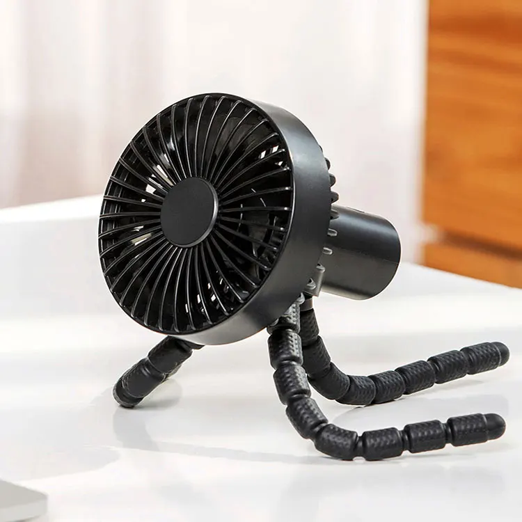 battery operated stroller fan flexible tripod clip on fan