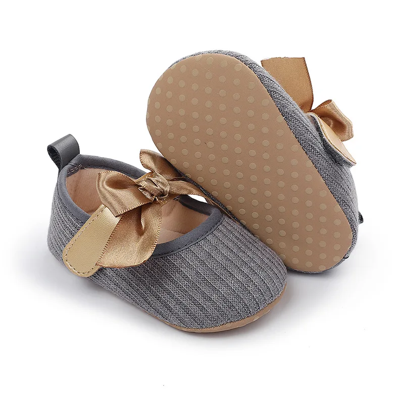 Hot Selling Soft Sole Bow Cotton Baby Newborn Infant Girl Shoes Babies Shoes for Girls details