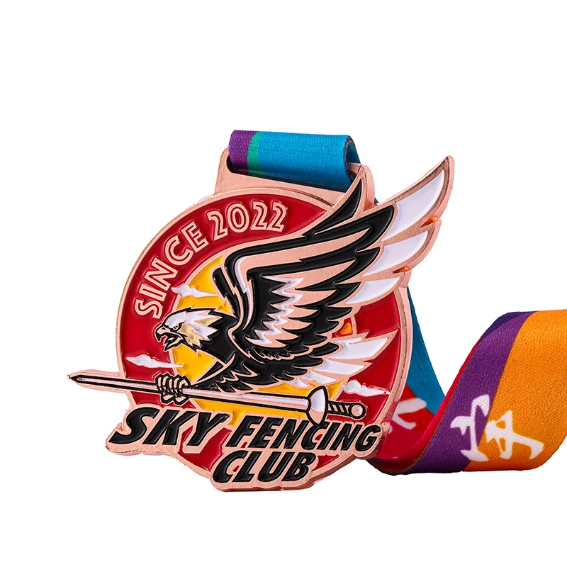 Personalized Award Gifts Metal Medals Custom Design 3D Gold Football Soccer Championship Sports Medal details