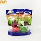 Pears Hot Sale Zipper Plastic Handle Bag For Fresh Fruit Pears Packaging