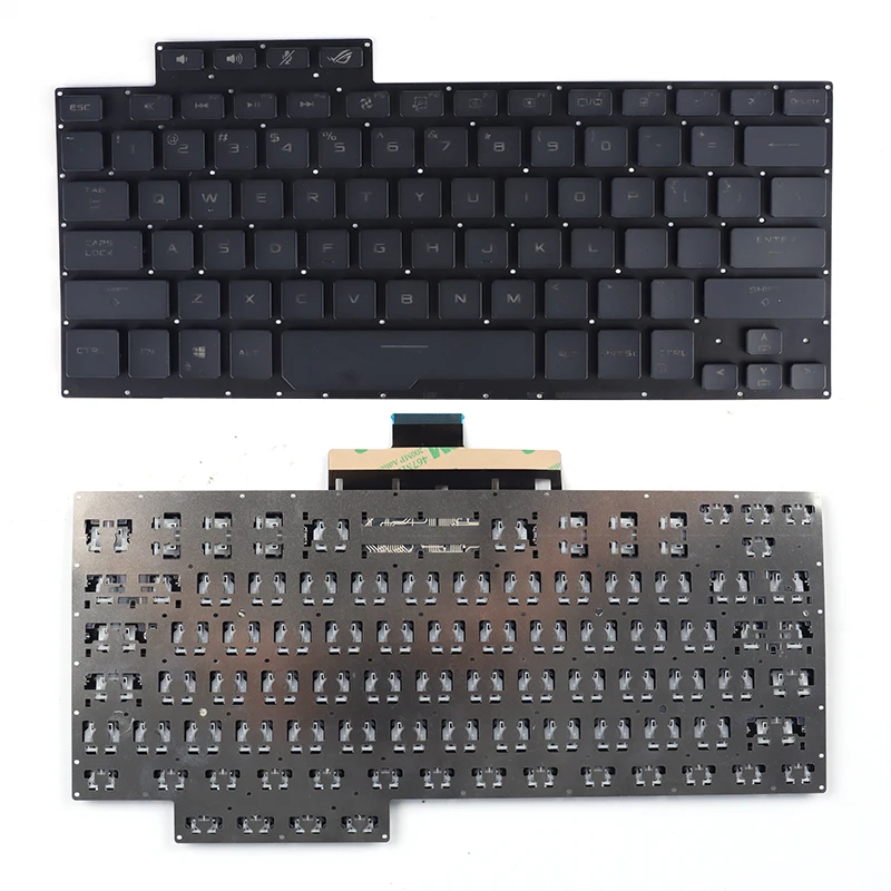 Tastiera ASUS ROG Zephyrus G14 Tastiera Retroilluminata Per ASUS ROG Zephyrus G14 GA401 - Layout USA, Colore Argento, Nuova E Compatibile Asus Gt 1030