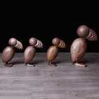 Carving Modern Wooden Handicrafts Designed Carving Solid Wood Bird For Sale