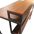 Furniture Study Home Furniture Wood Tabletop Metal Leg Writing Desk Study Table For Kids