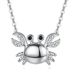 Moon 925 Sterling Silver Smile Moon Pendant Necklace