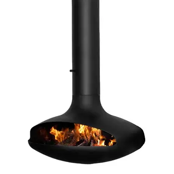 Indoor Decorative Wood Burning Stoves Suspended Ceiling Mounted Hanging