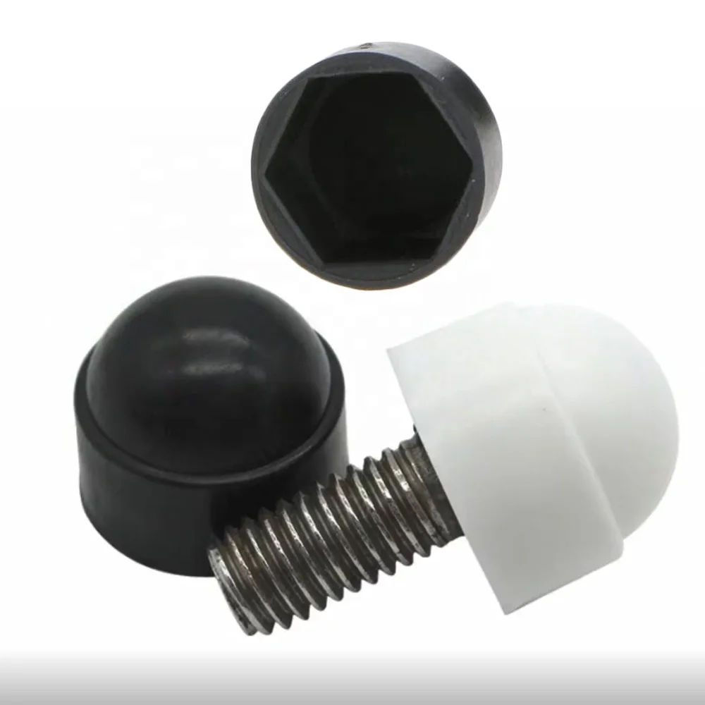 M10-100 caps Bolt Nut Domed Cover Caps Plastic Black 
