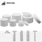 Sample Container Plastic Jar Refillable Sample Container Matte Black/White Plastic Jar With Inner Liners