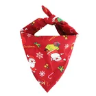 Triangle New Christmas Pet Saliva Towel Dog's Birthday Triangle Scarf Pet Bandana Cotton Custom