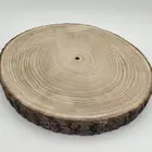 Factory Supply Rustic Solid Paulownia Wood Slice Wood Chip Tree Slice For Home Wall Decoration