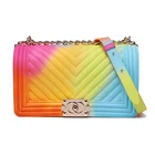 Purses Designer Bags Purses China Factory Wholesale Customized Logo Jelly Bags For Women Ladies Purses Handbags WKB2097