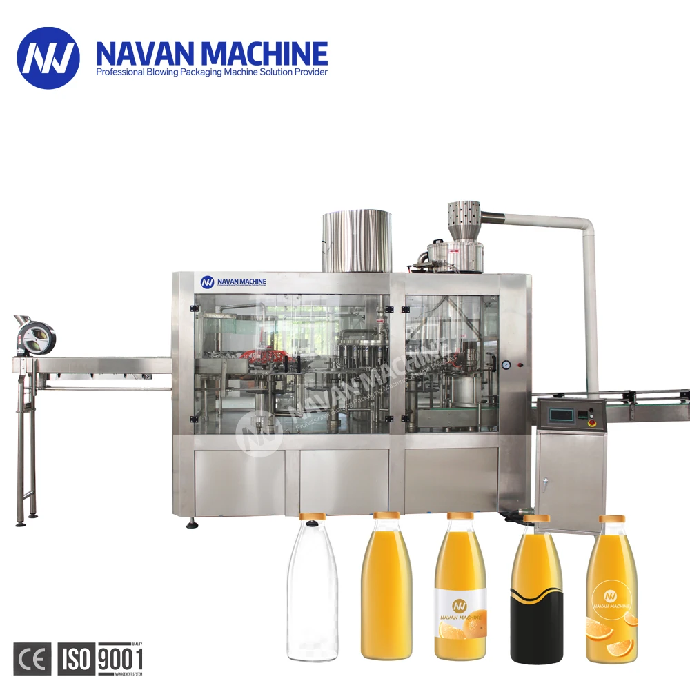 Concentrated Juice Filling Machine Automatic Glass Bottled Fruit Juice Production Line supplier