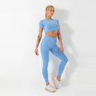 Sport Conjuntos Deportivo De Mujer Yoga Women Active Sportswear Summer Sets Sport Wear